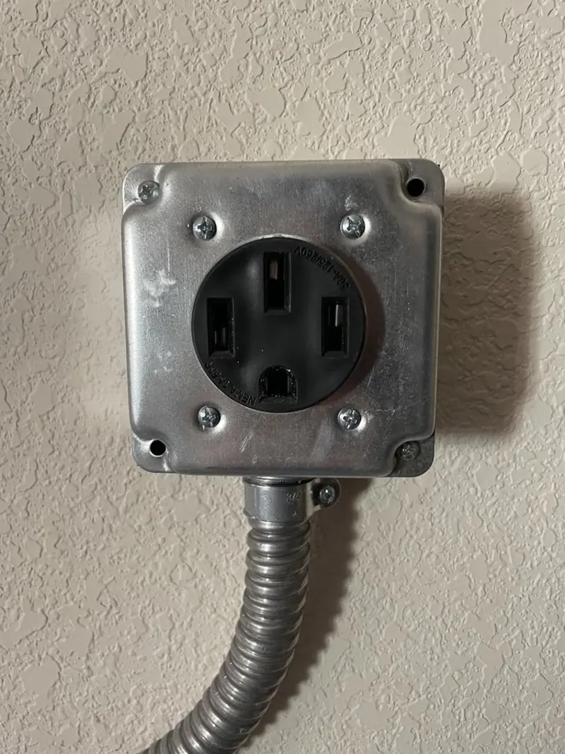 NEMA 14-50 outlet installed for Smart Home Electrical in Taylorsville